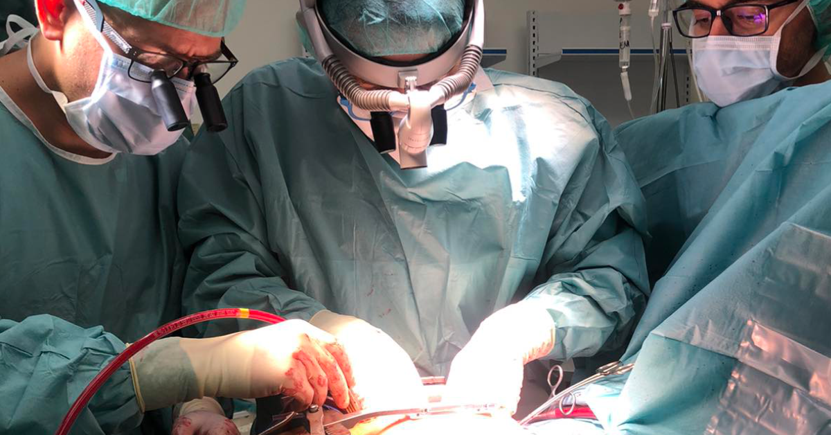 The first heart transplantation in the country successfully performed