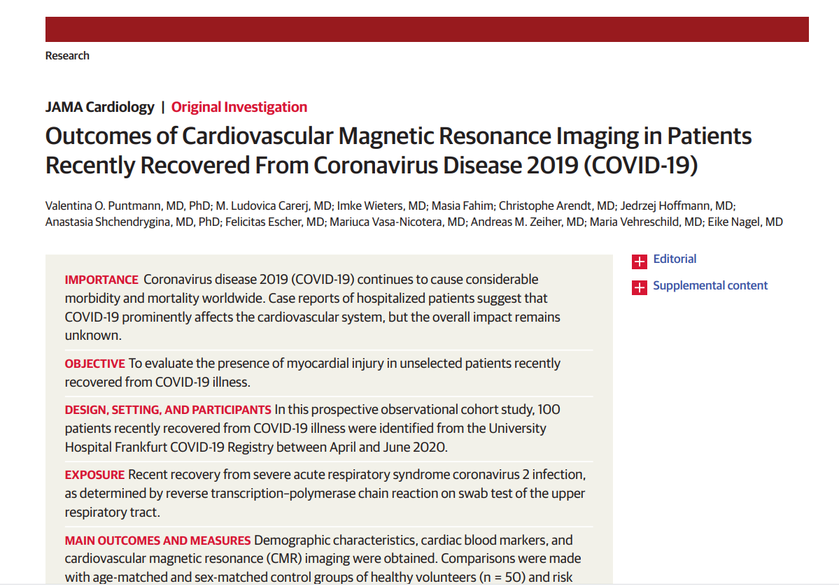 What are the long-term cardiovascular consequences after a COVID-19 infection?