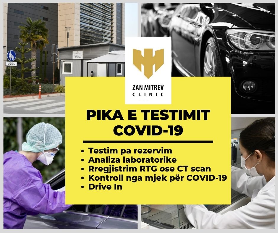 Testim për COVID-19 pa rezervim dhe pikë testimi Drive IN