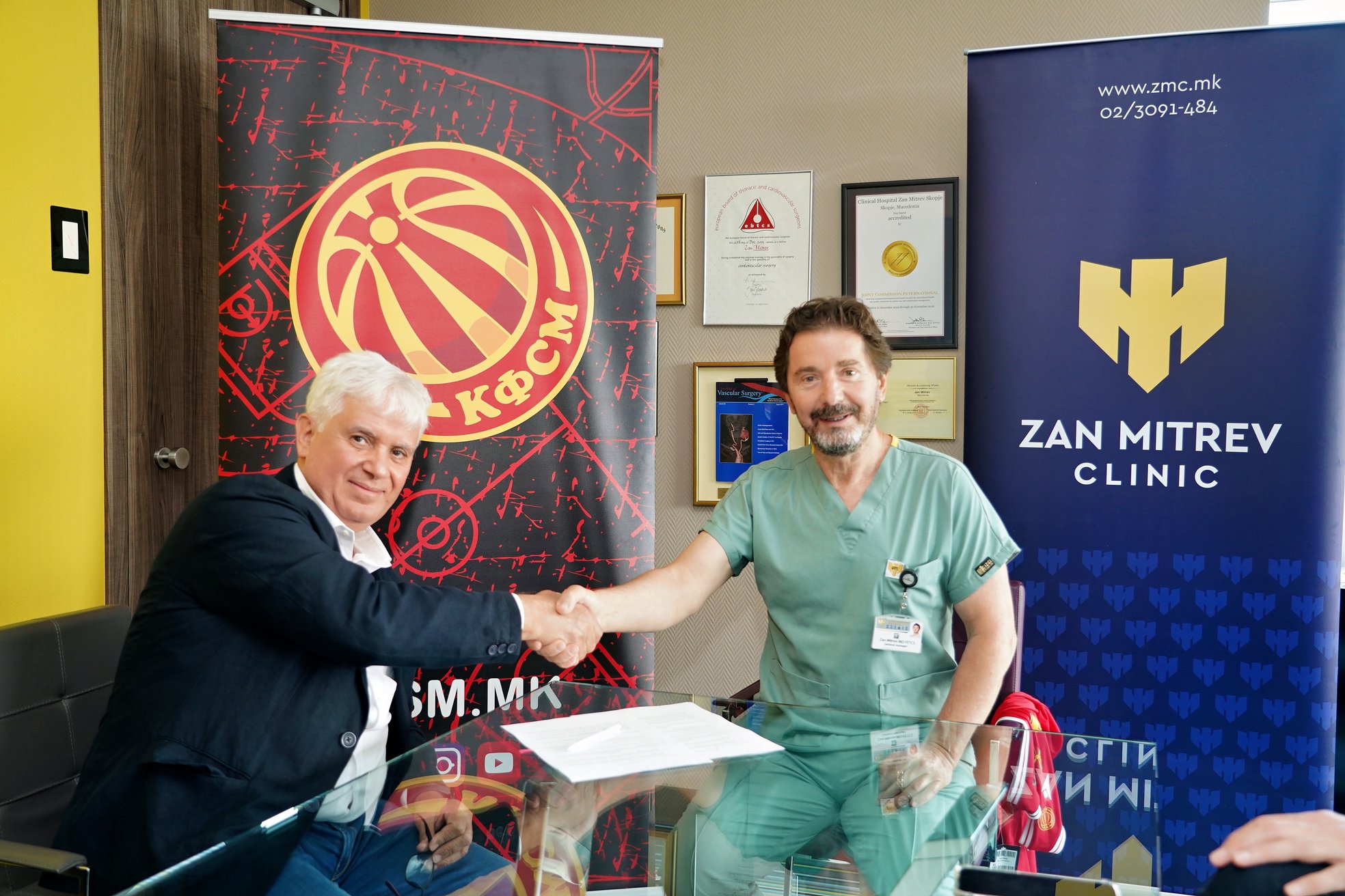 Klinika Zhan Mitrev Partner Zyrtar Mjekësor i Federatës së Basketbollit të Republikës së Maqedonisë